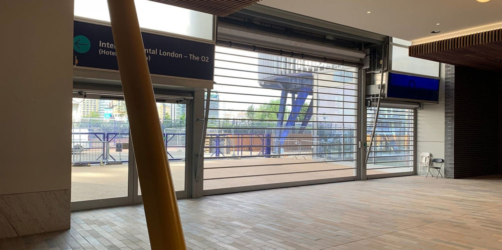 تیغه شفاف یا پلی کربنات کرکره برقی  